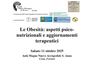 Convegno - “Le obesità: aspetti psico-nutrizionali e aggiornamenti terapeutici”