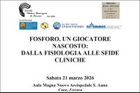 Convegno- Fosforo, un giocatore nascosto: Dalla Fisiologia alle sfide cliniche