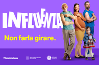 Campagna informativa a sostegno della vaccinazione antinfluenzale: "Influenza, non farla girare"