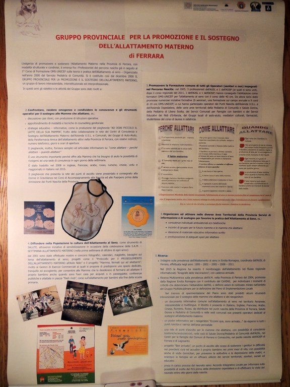 Allattamento al seno, le esperienze di Ferrara per propmuoverlo e sostenerlo (2016)