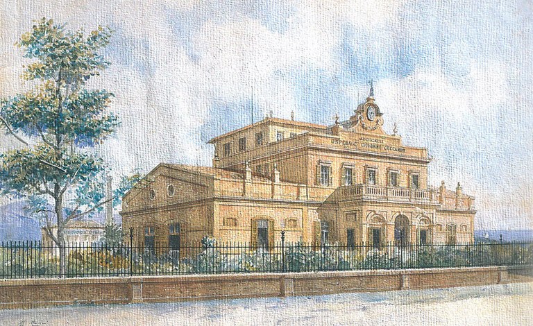 M.Mancini "Veduta dell'ospedale Giovanni Ceccarini di Riccione", Azienda Usl di Rimini 