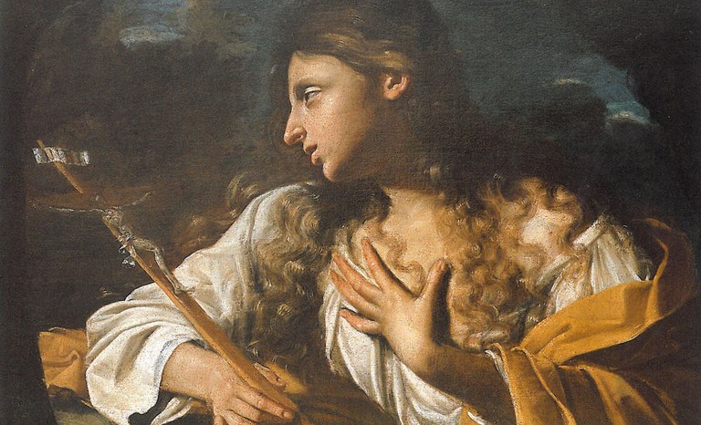 Pittore emiliano del XVIII secolo, S. Maria Maddalena in contemplazione del Crocifisso, Azienda Usl di Cesena