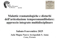 Malattie reumatologiche e disturbi dell'articolazione temporomandibolare al centro di un convegno all'ospedale di Cona