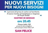 “Nuovi servizi per nuovi bisogni” a San Felice: protagonista il CAU di Finale Emilia