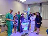 All’ospedale di Vaio una nuova lampada per la fototerapia neonatale