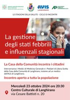 Come gestire la febbre e l’influenza: se ne parla con medici e pediatri della Casa della comunità di Langhirano il 23 ottobre