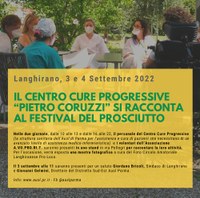 Langhirano, il Centro cure progressive si racconta al Festival del prosciutto