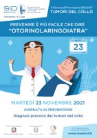 L' Ausl Romagna aderisce alla Prima Giornata Nazionale di Prevenzione SIOeChCF su "I Tumori del Collo" (23 novembre)
