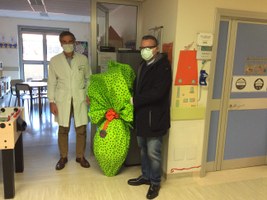 Visita dell'assessore Raffaele Donini all'ospedale di Piacenza, per portare il saluto della comunità regionale al personale e ai pazienti