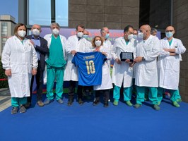 La Nazionale italiana di calcio torna in Emilia-Romagna, e rinnova il grazie a tutti gli operatori sanitari