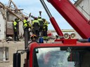 Crollo di una palazzina a Porto Sant'Elpidio
