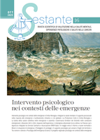 Intervento psicologico  nei contesti delle emergenze